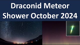 Draconid Meteor Shower October 2024  Watch Draconid Meteor Shower Tonight  Date Meteor Shower 2024 [upl. by Anujra]