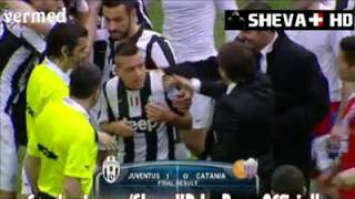 Antonio Conte Slap Emanuele Giaccheriniâ€  Juventus vs Catania 10 1032013 [upl. by Lowry]