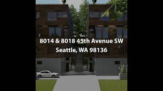 8014 amp 8018 45th Avenue SW Seattle WA 98136  LandLot For Sale [upl. by Nonnair]