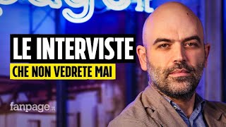 Roberto Saviano racconta il suo programma cancellato dalla Rai quotEcco cosa non vi faranno vederequot [upl. by Skelly]