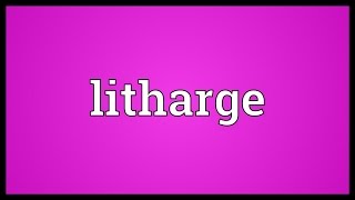 Litharge Meaning [upl. by Bohs113]