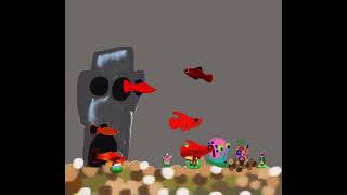 Spongebob with Platies and Red Platies fish tank [upl. by Affra999]