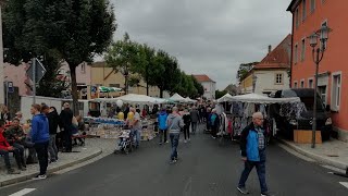 Stadtfest Giebelstadt Markttag in Giebelstad mit Jahrmarkt US Car Treffen Flohmarkt am Schloss [upl. by Notsahc]