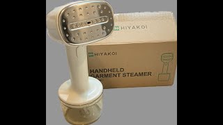 HIYAKOI HANDHELD GARMENT STEAMER REVIEW FROM AMAZON [upl. by Noll265]