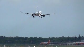 Fantastic long low pass of Volaris A321 with Sharklets XAVLJ at Hamburg Airport [upl. by Arodal174]