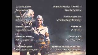 Witcher 3 OST  Lazare  With English Meaning and Lyrics [upl. by Plossl]