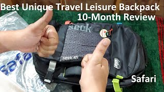 Safari Backpack Review  Seek 45L Travel Laptop Bag [upl. by Baum841]