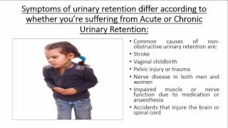 What causes urinary retention [upl. by Chapnick842]