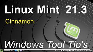 Linux Mint 213  Cinnamon  Windows Settings Tool Tips [upl. by Kellda]