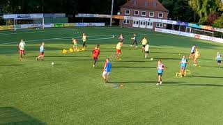 Fussballtraining Fussballspezifisches Warm up  PassKoordinationParcour [upl. by Naiviv655]