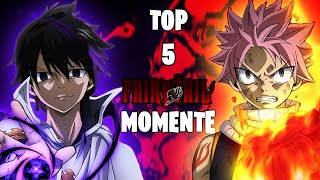 TOP 5 FAIRY TAIL MOMENTE 😱🔥  Fairy Tail [upl. by Roi]