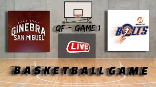 PBA LIVE QT  BARANGAY GINEBRA SAN MIGUEL VS MERALCO BOLTS  LIVE SCORE ONLY  92624 [upl. by Notfol]