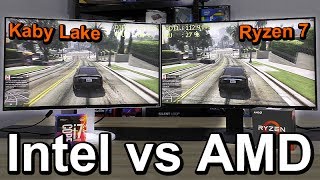 Intel vs AMD 2017  SidebySide Comparison [upl. by Nedah]