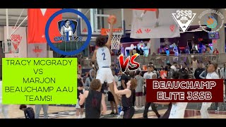 TRACY MCGRADY VS MARJON BEAUCHAMP AAU TEAMS One Time Legends 3SSB vs Beauchamp Elite 3SSB [upl. by Harriett]