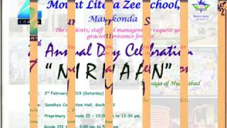 MLZS Manikonda quotNirmaanquot  The Saga of Hyderabad E Invite [upl. by Daugherty545]