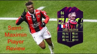 FIFA 19  SAINT MAXIMIN FUTURE STAR 86  PLAYER REVIEW FR [upl. by Kiran]