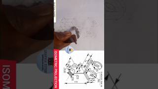 HOW I DREW A SWING BRACKET IN ISOMETRIC PROJECTION engineeringdrawing isometricview Tdrawing [upl. by Anitnahs]