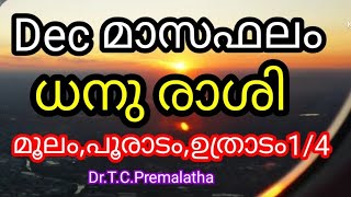 astrologymalayalam astrologydec മാസ ഫലം ധനു രാശി മൂലം പൂരാടം ഉത്രാടം 14smectkpastrology [upl. by Annaed415]