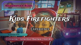 Firefighter Kids Experience  Kids Firefighters  Kidzania Istanbul  Kids firefighter videos [upl. by Caren]