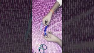 Easy woolen flower making idea llike song hindufestival diwali subscribe trendingreels [upl. by Kessiah]