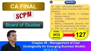 BOS Portal  SCPM  Emerging Business Models  MCQ 015  Hyper Competition [upl. by Sarilda]