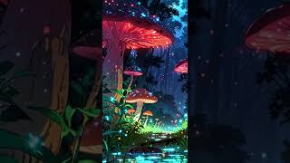 Mystical Night Illuminated Mushrooms in a Magical Woodland naturelovers mistry fairytales [upl. by Oira812]