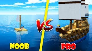 BARCO NOOB VS BARCO PRO 😂⛵ ¿QUIÉN GANARÁ LA CARRERA ÉPICA c ELTROLLINO  MINECRAFT [upl. by Otanutrof]