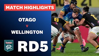 HIGHLIGHTS RD5  Otago v Wellington Bunnings NPC [upl. by Flieger]