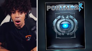 New Valve Fan BEATS Portal 2 For The First Time In 2023 Ending Reaction [upl. by Boccaj]