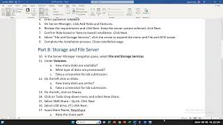 CIS41D Lab 3 Provisioning File and Storage using Windows Server 2019 [upl. by Glaab400]