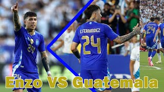 Superb Performance Enzo Fernandez VS Guatemala  Chelsea news Today [upl. by Anoi]