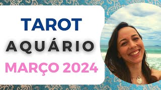 🌊 Aquário  Chega de ficar nesse lugar humildade para mudar Tarot Março 2024 ✨ [upl. by Nawtna216]