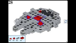 MOC Millennium Falcon Mini Star Wars Ship 118 Parts [upl. by Varrian]