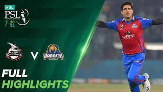 Full Highlights  Lahore Qalandars vs Karachi Kings  Match 26  HBL PSL 7  ML2T [upl. by Pelpel494]