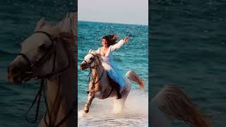 Beach horse riding Dubai love nature horse [upl. by Eaver]