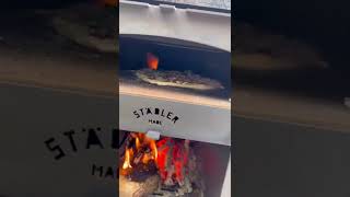 Cooking pizza in the Stadler Made Pizza Oven wood fired [upl. by Zavala]