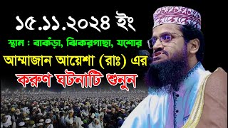 আম্মাজান আয়েশা রাঃ এর করুণ ঘটনা  আব্দুল্লাহ আল আমীন নতুন ওয়াজ  Abdullah Al Amin New Waz 2024 [upl. by Aerua]