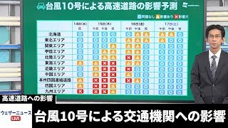 【台風10号】お盆Uターンラッシュに大打撃 新幹線や高速道路に大きな影響も [upl. by Yerffej]