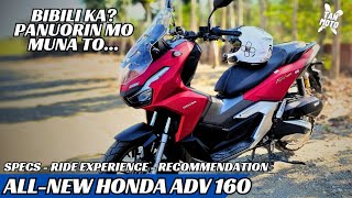 Honda ADV 160 Full Review  Sulit ba ang ₱160k [upl. by Nostrebor]