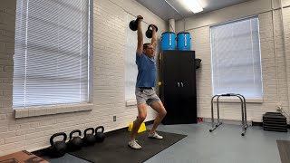 Kettlebell Complex  Clean amp Jerk  Front Squat [upl. by Abramson540]