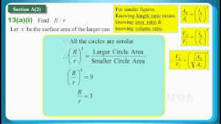 HKDSE 2013 Maths Core Paper 1 Q13 Volume 體積、Similar Figure相似圖形、Length Ratio 邊長比 [upl. by Ellesig]