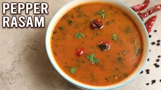 How To Make Pepper Rasam  South Indian Rasam Recipe  Spicy Soup Recipe  Winter Special  Ruchi [upl. by Zamir]