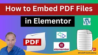 How to Embed PDF Files in Elementor Complete Tutorial for WordPress Beginners [upl. by Kirbee]