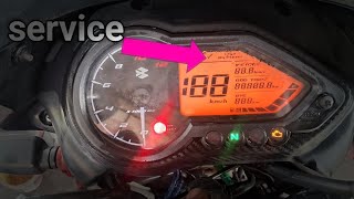 Pulsar 125cc bs6Service light Kaise band Karen video rahulraj [upl. by Aratahs891]