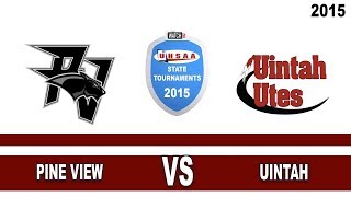 3A Boys Basketball Pine View vs Uintah High School UHSAA 2015 State Tournament Quarterfinals [upl. by Hachman398]