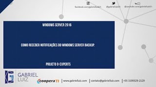 Como receber notificações do Windows Server Backup [upl. by Brenna]