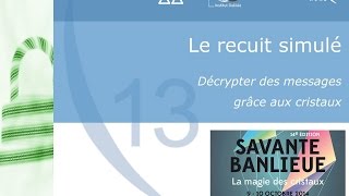 Journée Savante Banlieue 2014  Décoder des messages avec le recuit simulé  LAGA Paris 13 [upl. by Anrahc]