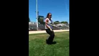 Gabriella Redding Hula Hooping at Canoga Park High [upl. by Aderfla]