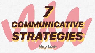 7 types of communicative strategies with example • GRADE 11 Oral Communication [upl. by Brindell]