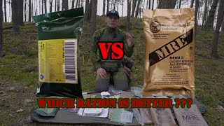 MILITARY RATION Poland SR VS American quotMREquot [upl. by Naanac]